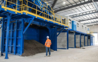 High-capacity waste sorting system designed for construction and demolition waste