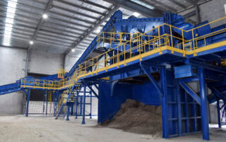 Large Waste Recycling Facility in Brisbane designed for high-efficiency processing